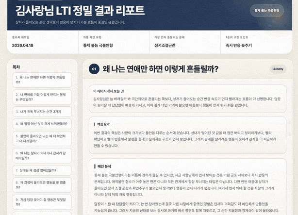 RTI 정밀 결과 리포트